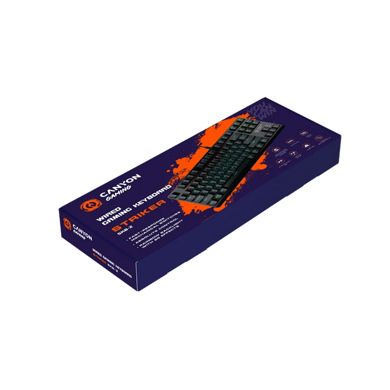 CANYON keyboard Striker SKB-2 TKL Rainbow US Wired Black