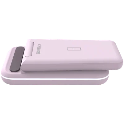Безжично зарядно устройство Canyon WS-304 15W 3-в-1 Iced Pink