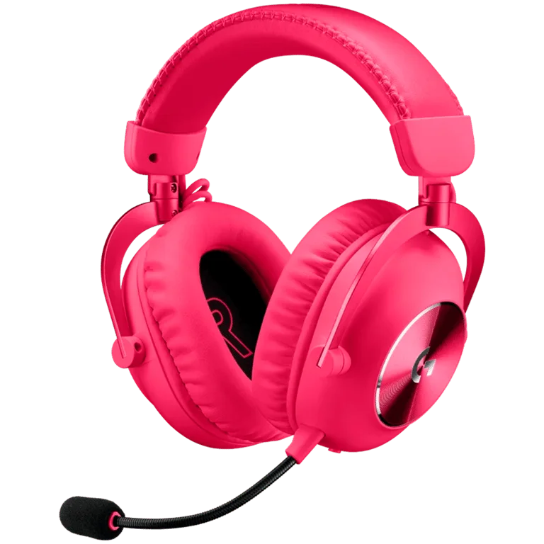 Гейминг слушалки Logitech G PRO X2 LIGHTSPEED безжични, магента