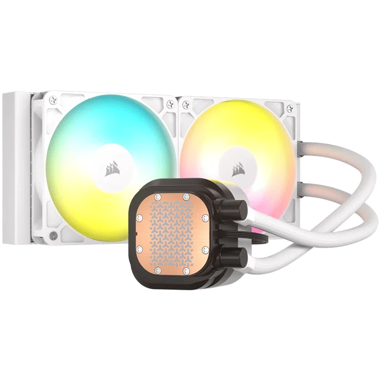 Охладител за процесор CORSAIR NAUTILUS 240 ARGB 240 мм, бял, течно охлаждане