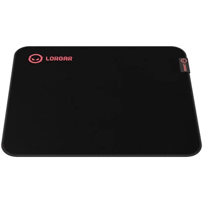 Lorgar Main 323, Gaming mouse pad, Precise control surface, Red anti-slip rubber base, size: 360mm x 300mm x 3mm, weight 0.21kg