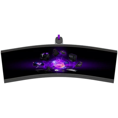 LORGAR 34MP1, UWQHD MiniLED Gaming Monitor Pro, 34'' (3440*1440) VA curved monitor, black/milky grey