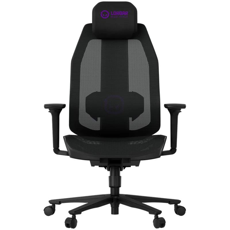 Гейминг стол LORGAR – CHP51 Pro Mesh, черен, регулируем, 4D подлакътници