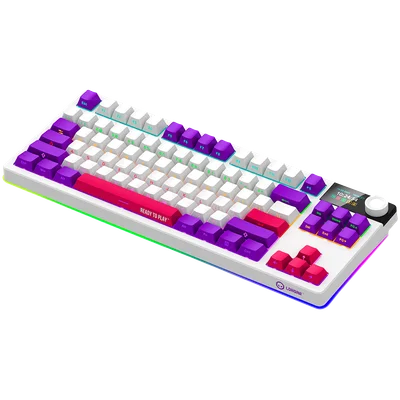LORGAR Gaming Keyboard KBP70TKLW Pro Wireless White EN