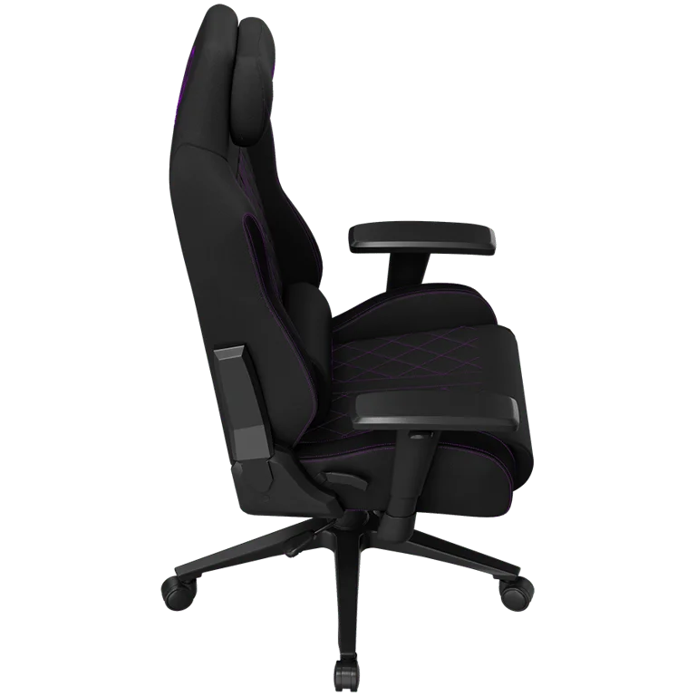 LORGAR CHA41, Ergonomic Gaming Chair Advanced, premium anti-stain fabric, Black/purple