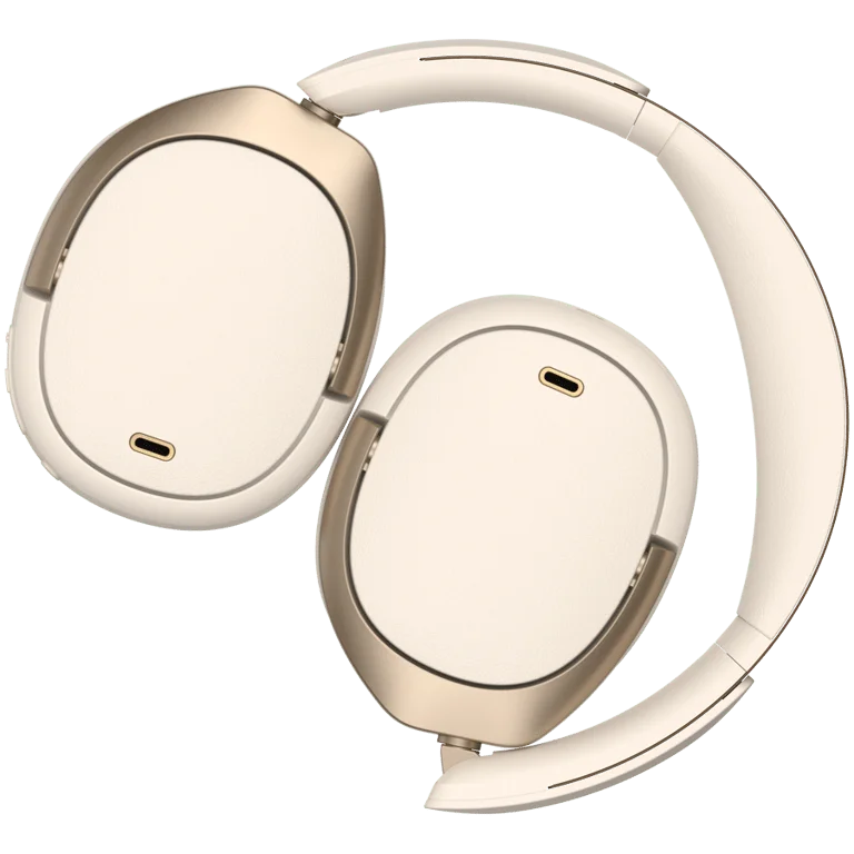 Edifier WH950NB Wireless Over-Ear Headphones, 40mm Dynamic Titanium-Coated Drivers, BT V5.4, ANC, Hi-Res Audio Certification, Up To 80H Battery, USB-C, Ivory