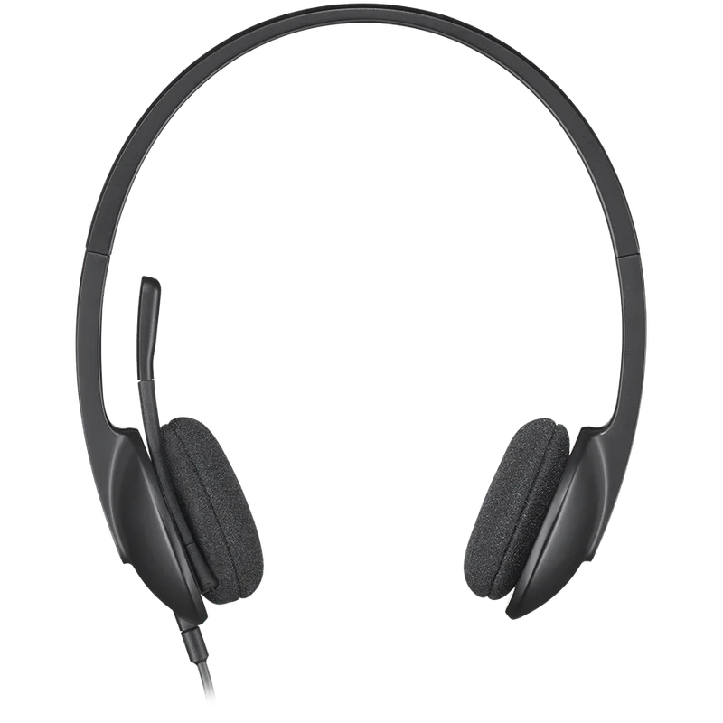 Слушалки Logitech H340 USB, черен