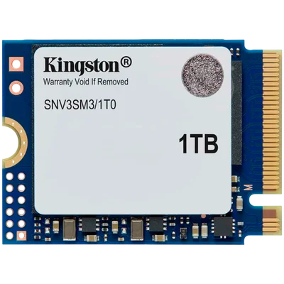 Kingston 1TB NV3 SSD M.2 2230 PCIe 4.0 NVMe, Read: 6,000/ Write: 4,000MB/s