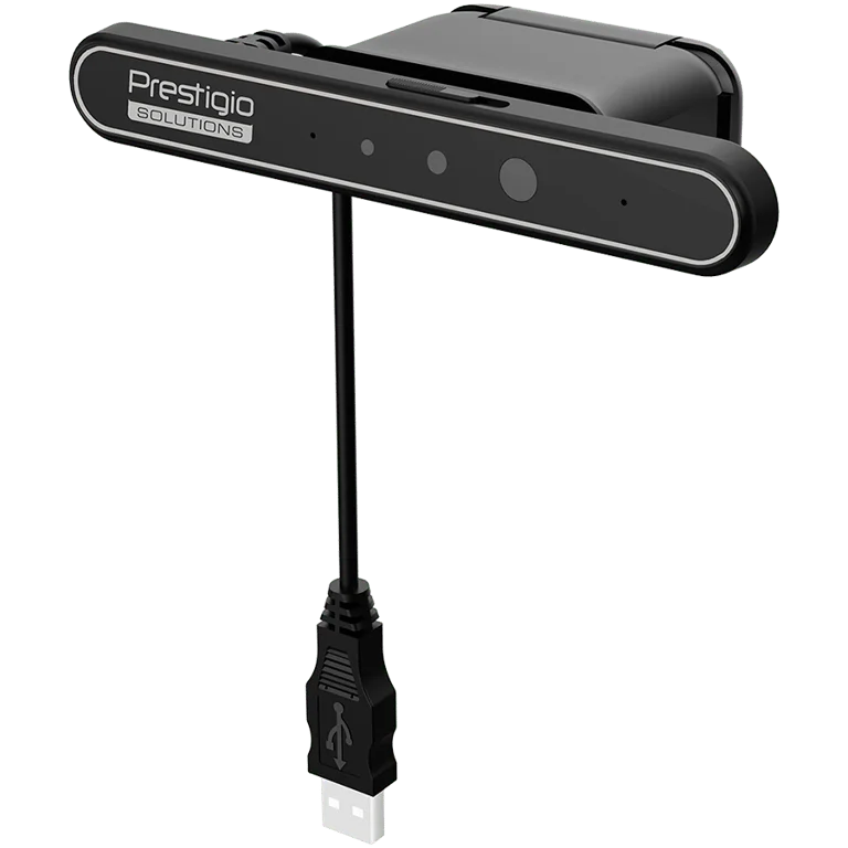 Уеб камера Prestigio Solutions Windows Hello, FHD, 2MP, 2 микрофона, 1м обхват, USB 3.0