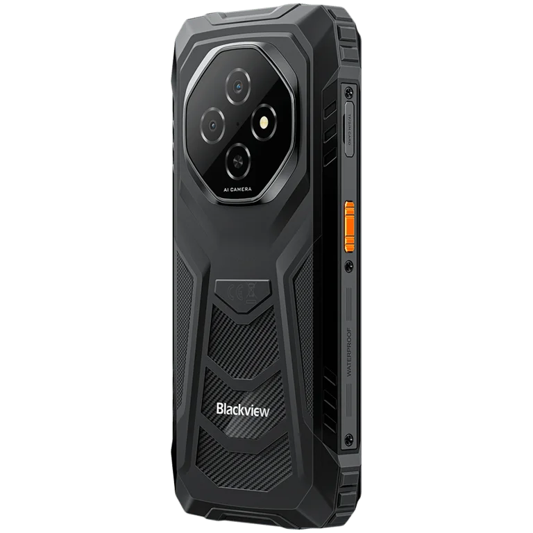 Смартфон Blackview FORT 1 6.56" HD+ 90Hz, Unisoc T615, 6GB RAM, 256GB, Android 15, 10000mAh, Черен, Меоустойчив (MIL-STD)