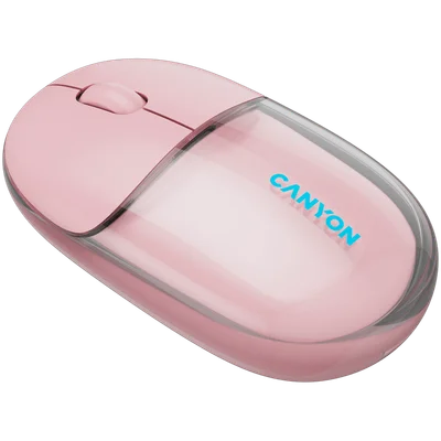 CANYON mouse OnClick 24 BT/ Wireless Transparent/Pink