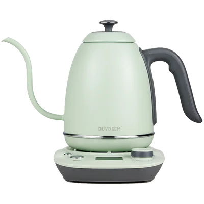 BUYDEEM Electric Gooseneck Coffee Kettle, model K821, color Cozy Greenish EU