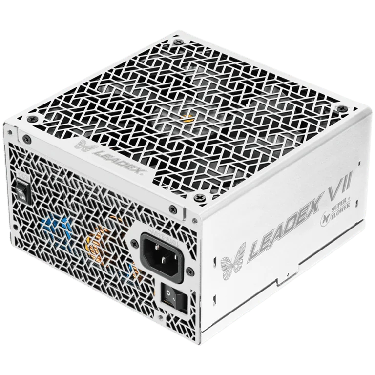 Super Flower Leadex VII XG 850W ATX 3.1, 80 Plus Gold, Fully Modular, Flat White Cables, 140mm Fan, 150mmx150mmx86mm, White, 10 Year Warranty