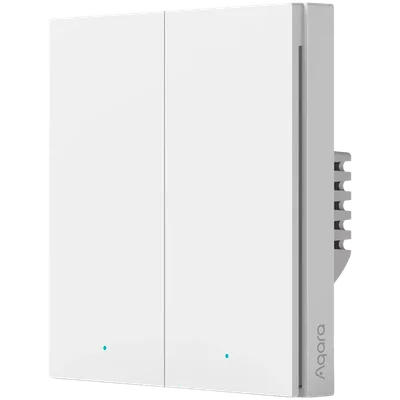 Aqara Smart Wall Switch H1 (with neutral, double rocker): Model: WS-EUK04; SKU: AK074EUW01