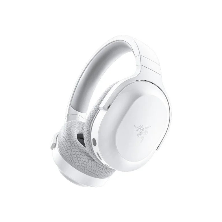 Razer Barracuda X Mercury White Wireless Multi-platform Gaming and Mobile Headset, Razer TriForce 40mm Drivers, Detachable HyperClear Cardioid Mic, Ultra-soft FlowKnit mem foam, 7.1 audio, 50hrs, Dual Wireless, Type-C, Compt PC, PlSt, MD, Ad, iOs