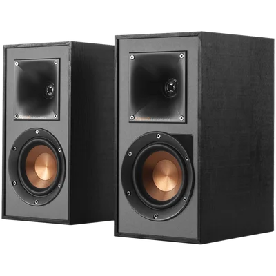 Klipsch Reference R-41PM Powered Bookshelf Speakers, Black, Pair