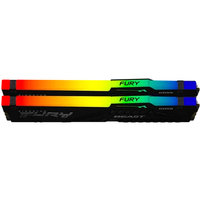 Kingston 64GB 6000MT/s DDR5 CL30 DIMM (Kit of 2) FURY Beast RGB EXPO