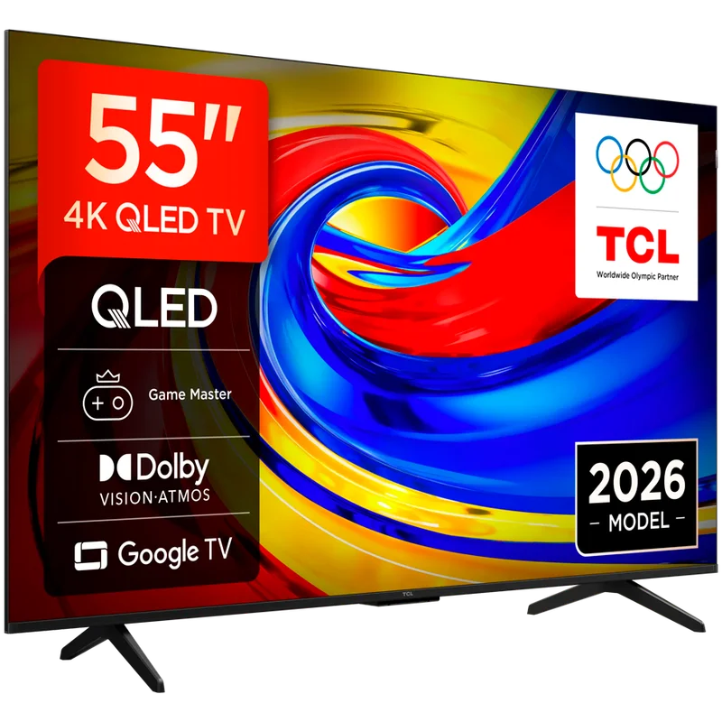 TCL 55P7L 55'' 4K HDR Wide Color Gamut Built-in 2.4/5GHz Wi-Fi, MIMO DVB-C Pan EU