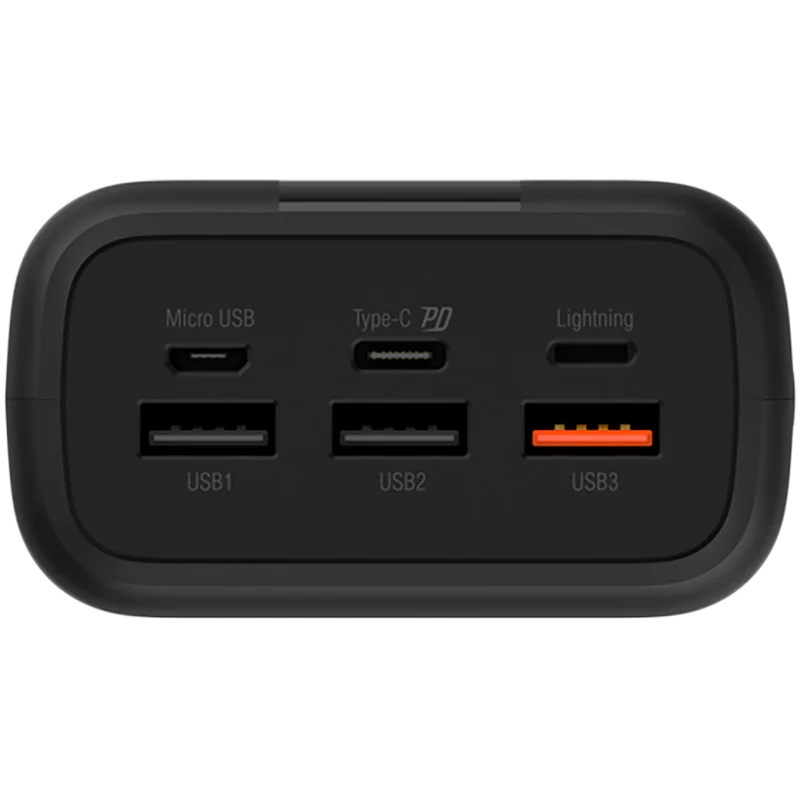 Silicon Power QX55 30.000mAh PowerBank > 500 charging cycles Triple USB-A Output, 1x Type-C In/Output , Triple input: Type-C, Micro-USB, Lightning, QC/PD, 30.000 mAh