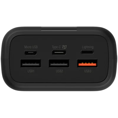 Silicon Power QX55 30.000mAh PowerBank > 500 charging cycles Triple USB-A Output, 1x Type-C In/Output , Triple input: Type-C, Micro-USB, Lightning, QC/PD, 30.000 mAh
