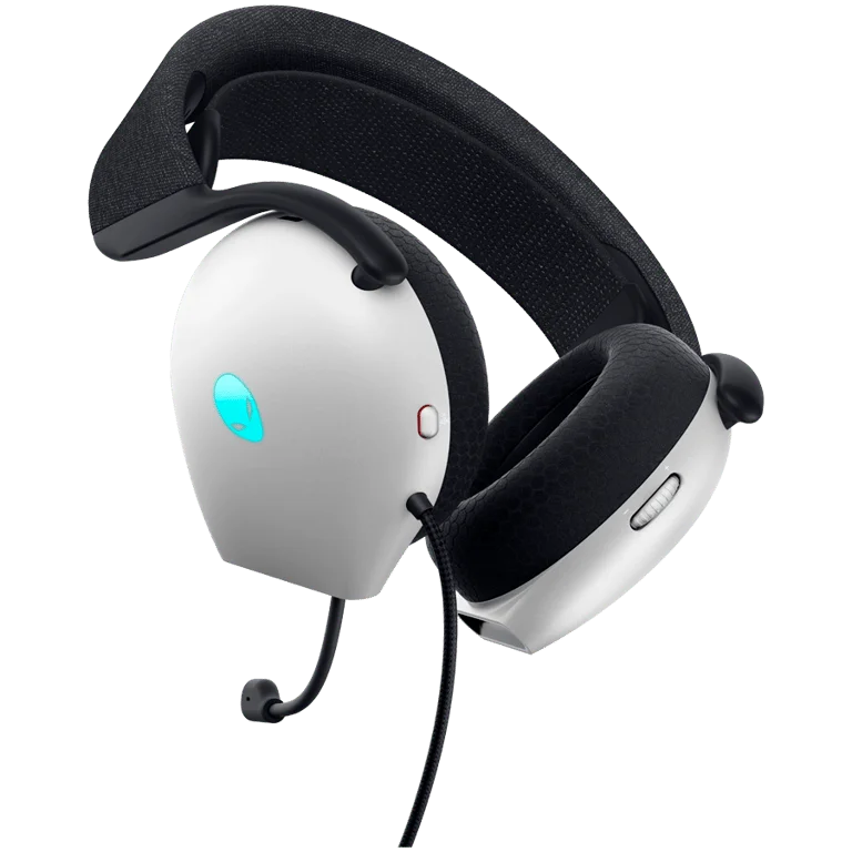 Гейминг слушалки Alienware AW520H Lunar Light, с кабел