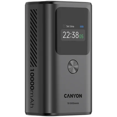 Външна батерия CANYON OnPower 130 10000mAh PD30W тъмно сив