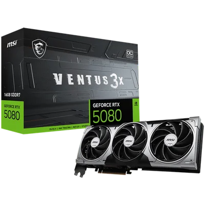 Видео карта MSI GeForce RTX 5080 VENTUS 3X OC 16GB GDDR7