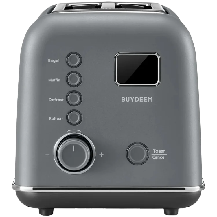 BUYDEEM 2 Slice Automatic Metal Toaster, model DT730E, color Ink Grey, EU