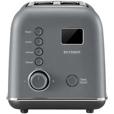 BUYDEEM 2 Slice Automatic Metal Toaster, model DT730E, color Ink Grey, EU