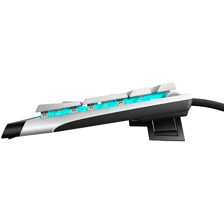 Гейминг клавиатура Alienware AW510K Low-profile RGB механична, бял