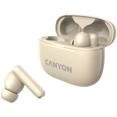 True Wireless слушалки CANYON OnGo TWS-10 ANC+ENC Бежов