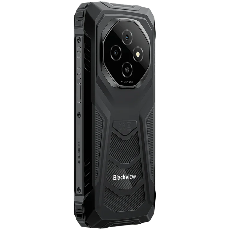 Смартфон Blackview FORT 1 6.56" HD+ 90Hz, Unisoc T615, 6GB RAM, 256GB, Android 15, 10000mAh, Черен, Меоустойчив (MIL-STD)