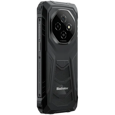 Смартфон Blackview FORT 1 6.56" HD+ 90Hz, Unisoc T615, 6GB RAM, 256GB, Android 15, 10000mAh, Черен, Меоустойчив (MIL-STD)