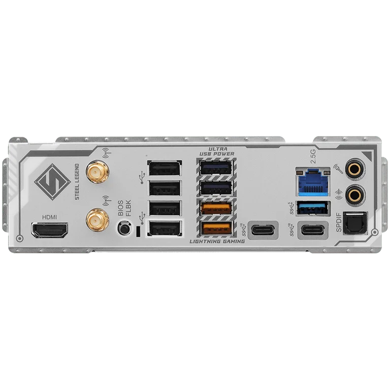 ASROCK MB Desktop B850 STEEL LEGEND WIFI, AM5, 4x DDR5, 1x PCIe 5.0 x16, 1x Blazing M.2(PCIe Gen5x4), 3x Hyper M.2, 4x SATA3, RAID 0, 1, 10, 7.1 CH HD Audio, 1x HDMI, 9x USB 3.2, 8x USB 2.0, 3x USB-C, 2.5G LAN, 2x Wi-Fi 7, 1x HDMI, 1x SPDIF, ATX