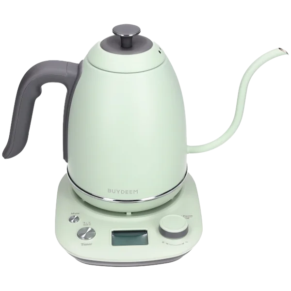 BUYDEEM Electric Gooseneck Coffee Kettle, model K821, color Cozy Greenish EU