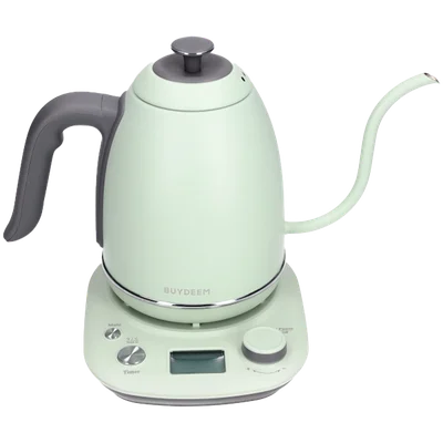 BUYDEEM Electric Gooseneck Coffee Kettle, model K821, color Cozy Greenish EU
