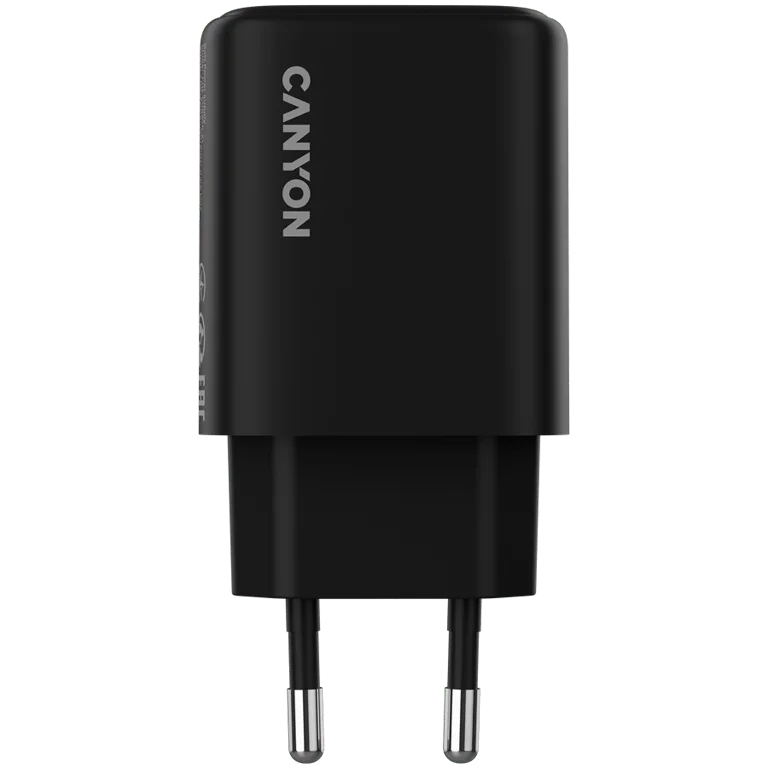 CANYON charger OnCharge 200 20W 1xPD 1xQC EU Black