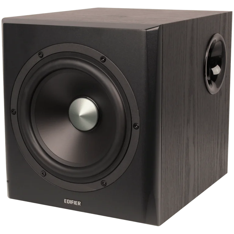 Edifier S351DB 2.1 Audio System, BT V5.1, Optical, Coaxial, RCA, 8-inch Subwoofer, 3.5-inch Drivers, 0.75-inch Tweeters, 150W (RMS), Control Knobs and Remote Control, Black