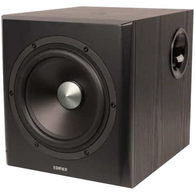 Edifier S351DB 2.1 Audio System, BT V5.1, Optical, Coaxial, RCA, 8-inch Subwoofer, 3.5-inch Drivers, 0.75-inch Tweeters, 150W (RMS), Control Knobs and Remote Control, Black