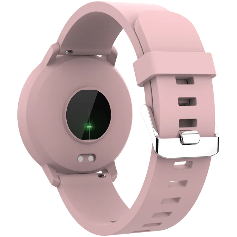 CANYON Lollypop SW-63, Smart watch, 1.3inches IPS full touch screen, Round watch, IP68 waterproof, multi-sport mode, BT5.0, compatibility with iOS and android, Pink, Host: 25.2*42.5*10.7mm, Strap: 20*250mm, 45g