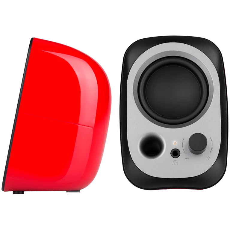 Тонколони Edifier – R12U, 2.0, USB, AUX, 4W, червени