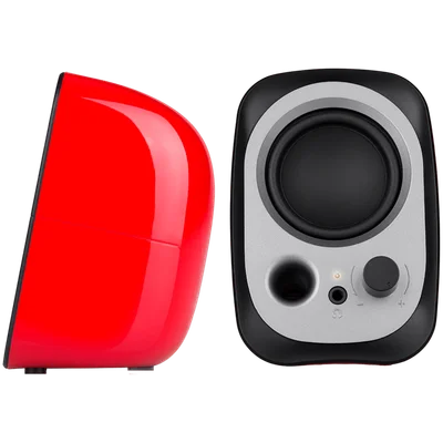 Тонколони Edifier – R12U, 2.0, USB, AUX, 4W, червени