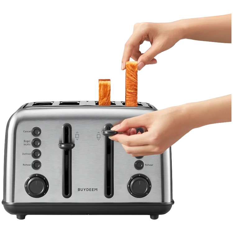 BUYDEEM 4 Slice Toaster, model DT640E, color Stainless Stell, EU