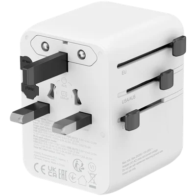 Захранващ адаптер CANYON OnTour 70 EU/UK/US/AUS 70W бял