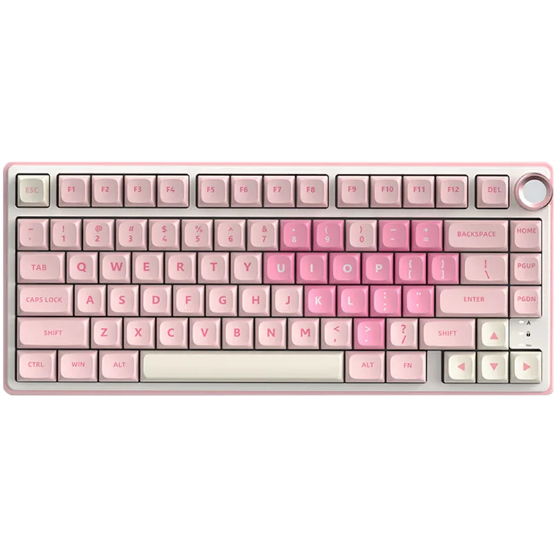 ROYAL KLUDGE R75 Pink Melody Gaming Keyboard Cream switch