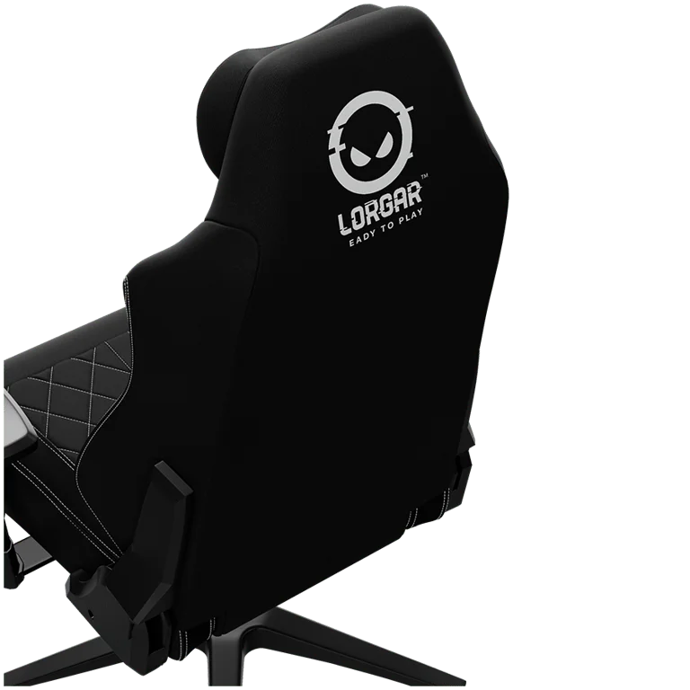 LORGAR CHA41, Ergonomic Gaming Chair Advanced, premium anti-stain fabric, Black/white