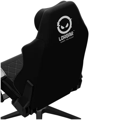 LORGAR CHA41, Ergonomic Gaming Chair Advanced, premium anti-stain fabric, Black/white
