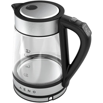 Електрическа кана AENO EK1S 1.7L 1850-2200W Wi-Fi стъклена, Strix, Черен