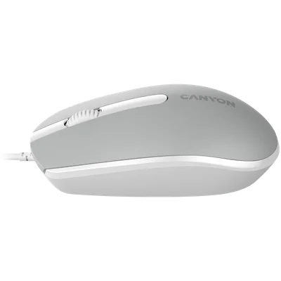 Мишка CANYON – M-10, с кабел, тъмно сива