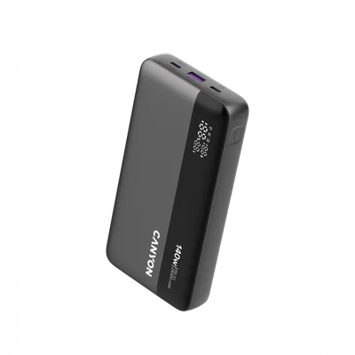 Външна батерия CANYON OnPower 240 PB-240 25000mAh 140W Power Delivery, три порта, дисплей, тъмно сив